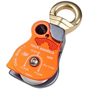 Orange and grey rock exotica pulley