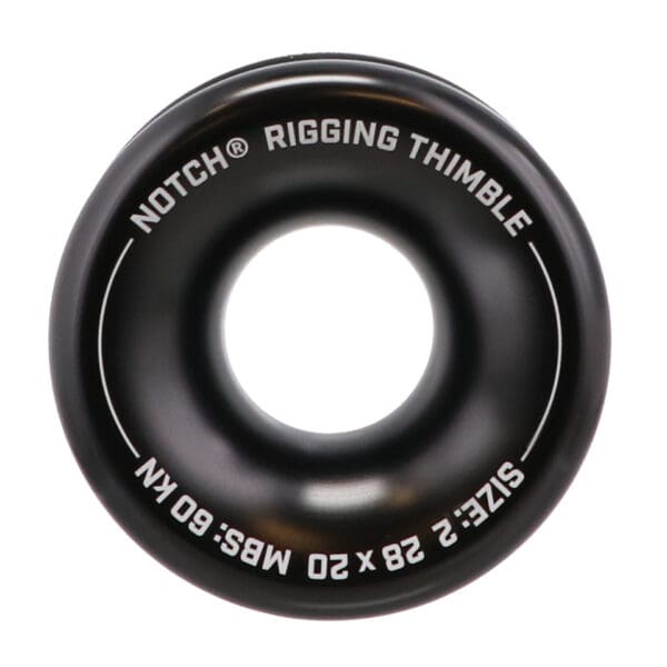 Black Notch rigging thimble, size 2.