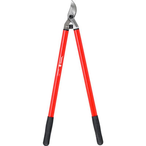 Red long-handled bypass loppers.