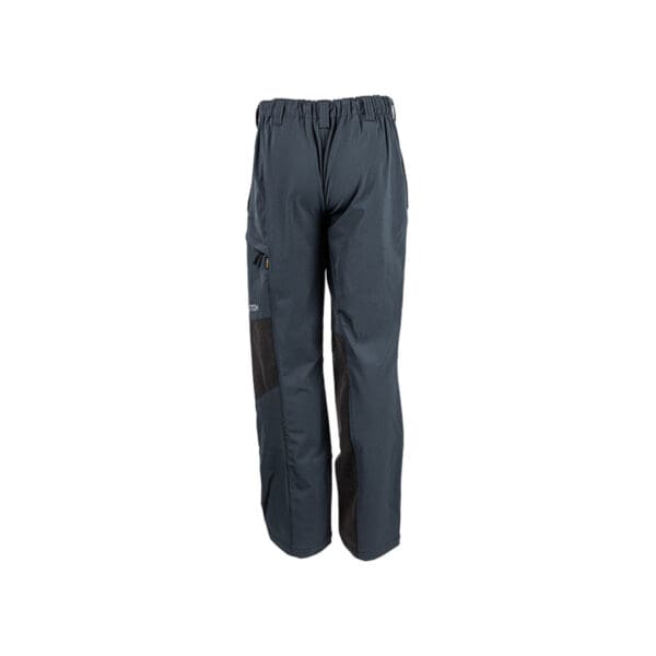 Dark blue men's outdoor pants with pockets.