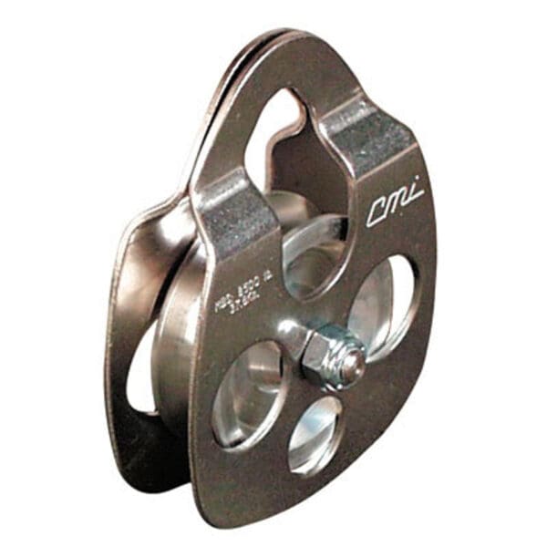 CMI aluminum single pulley block.