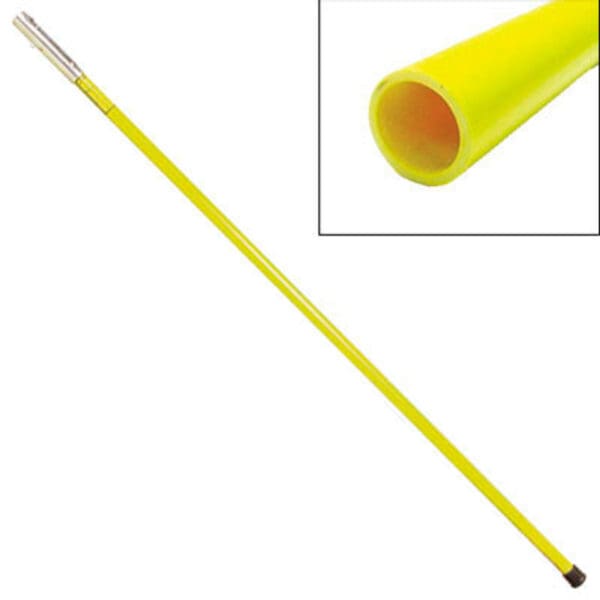 Yellow fiberglass extension pole with tip.