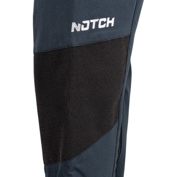 Closeup of Notch pants with mesh detail.