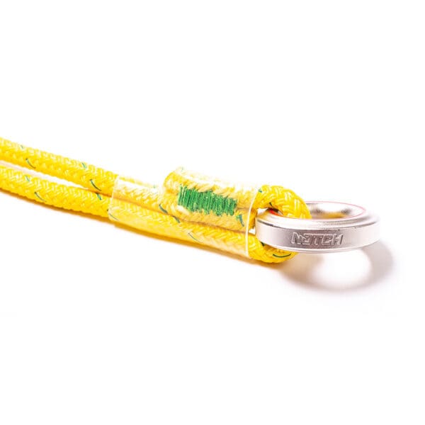 Yellow rope with silver ring and "N-Tech" logo.