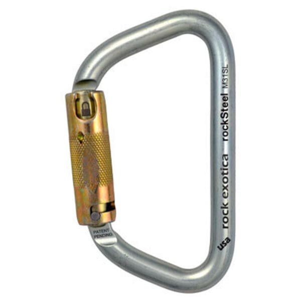 Rock Exotica rockSteel M31SL carabiner.