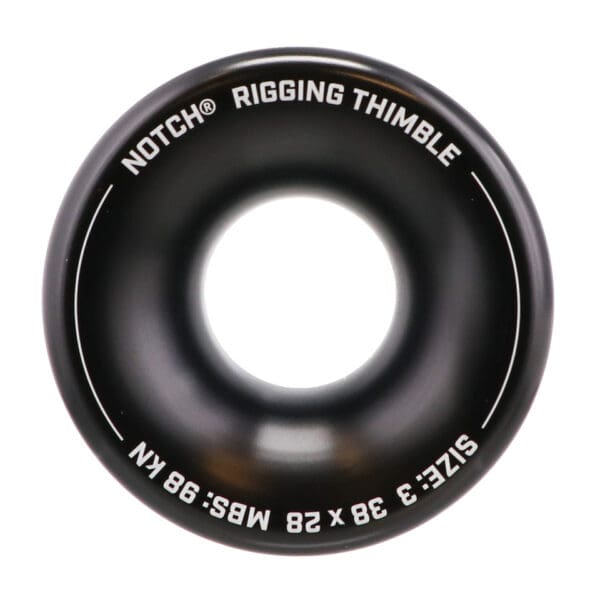 Black Notch rigging thimble size 3 38 x 28.