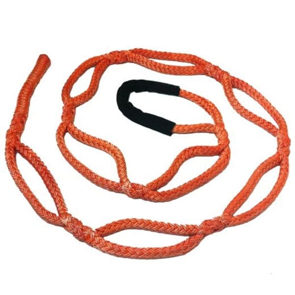 Orange recovery rope with loop