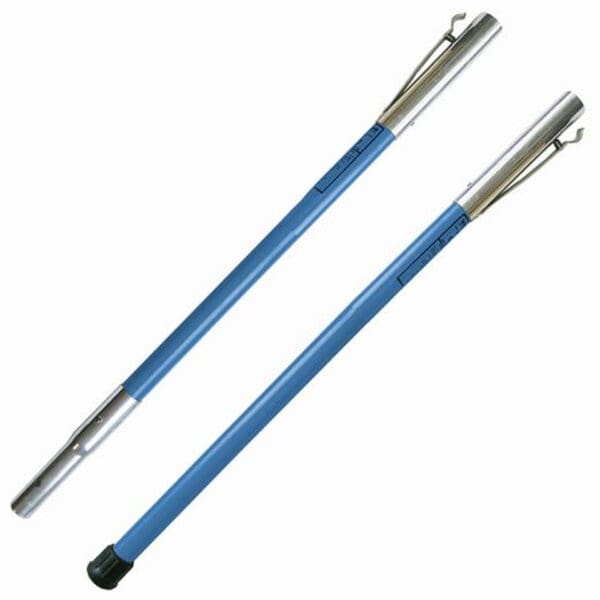 Two blue telescopic extension poles.